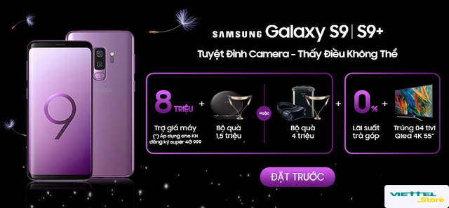 Đặt trước Samsung Galaxy S9/S9+: Trợ giá 8 triệu, rinh quà tặng 4 triệu đồng - Ảnh 1.