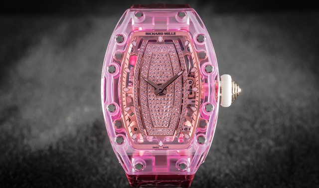 Richard Mille RM 07-02 Sapphire - Giấc mơ Qu&yacute; c&ocirc; hồng tr&ecirc;n cổ tay - Ảnh 1.