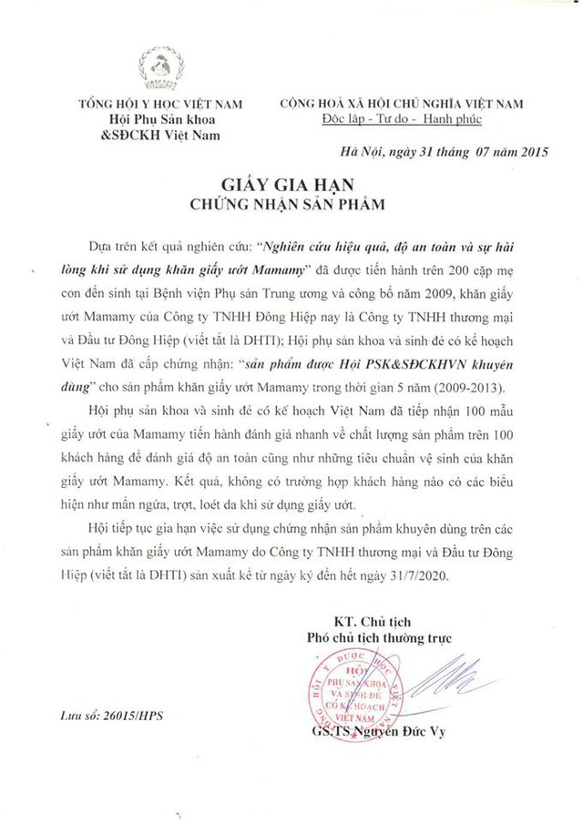 Mamamy - Khăn ướt được khuyên dùng bởi Hội phụ sản khoa Việt Nam - Ảnh 2.