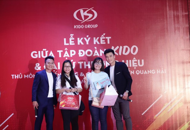 Nguyễn Quang Hải và Bùi Tiến Dũng trở thành đại sứ thương hiệu của tập đoàn KIDO - Ảnh 5.