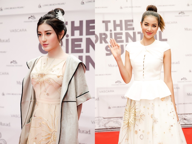 Hoa hậu Phạm Hương, Minh Triệu nổi bật với trang sức ngọc trai tại show diễn của NTK Lê Thanh Hòa - Ảnh 2.