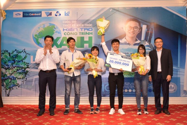 Nh&oacute;m sinh vi&ecirc;n Đại học B&aacute;ch Khoa đạt giải nhất cuộc thi &ldquo;Kiến tạo c&ocirc;ng tr&igrave;nh xanh&rdquo; - Ảnh 1.