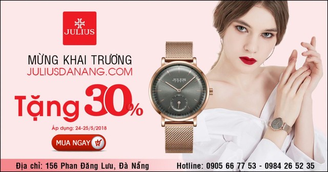 “Chạy ngay đi” - Đồng hồ JuLius khai trương điểm bán hàng tại Đà Nẵng giảm giá lên tới 30% - Ảnh 1.