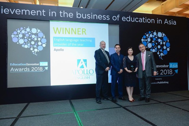 Apollo English thắng giải EducationInvestor Asia Awards hạng mục hệ thống đ&agrave;o tạo Anh ngữ của năm - Ảnh 2.