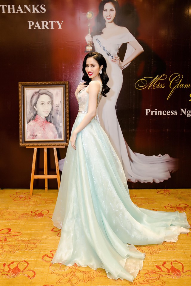 Hoa hậu được yêu thích nhất tại Miss Glam World Princess Ngọc Hân xinh đẹp và lộng lẫy trong tiệc cảm ơn - Ảnh 9.
