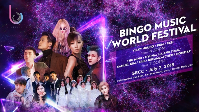 Hè cuồng nhiệt cùng đại tiệc âm nhạc Bingo Music World Festival in Ho Chi Minh - Ảnh 1.