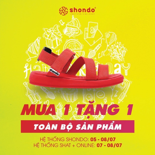 Sinh nhật SHONDO – Ưu đãi đặc biệt mua 1 tặng 1 - Ảnh 1.