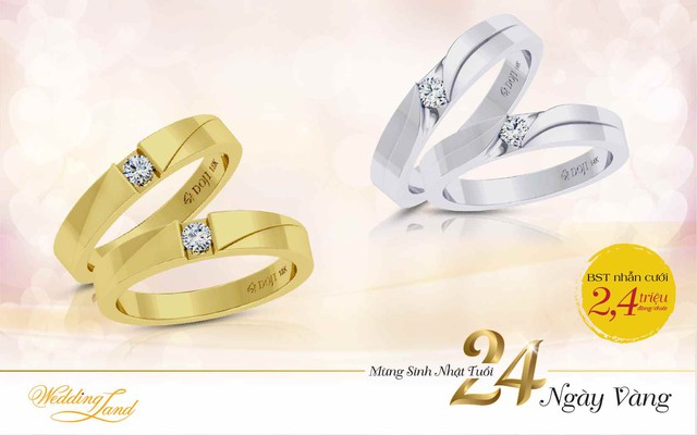 DOJI tung BST nhẫn cưới 2,4 triệu đồng đ&oacute;n tuổi 24 - Ảnh 2.