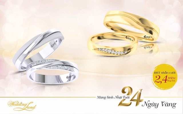 DOJI tung BST nhẫn cưới 2,4 triệu đồng đ&oacute;n tuổi 24 - Ảnh 4.