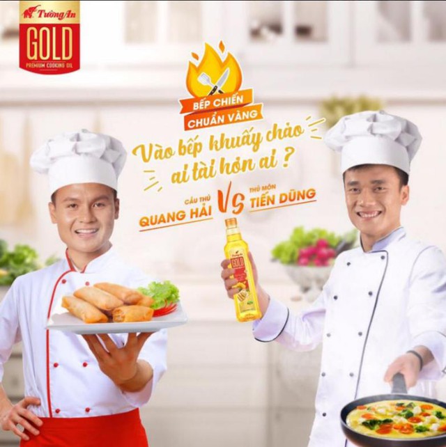 Quang Hải, Tiến Dũng &ldquo;đốn tim&rdquo; fan với thử th&aacute;ch &ldquo;bếp chiến chuẩn v&agrave;ng&rdquo; - Ảnh 4.