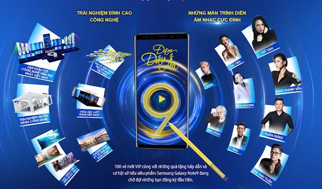 Tham gia đại tiệc trải nghiệm Samsung Note9, nghe nhạc Mỹ T&acirc;m, H&agrave; Anh Tuấn, T&oacute;c Ti&ecirc;n - Ảnh 3.