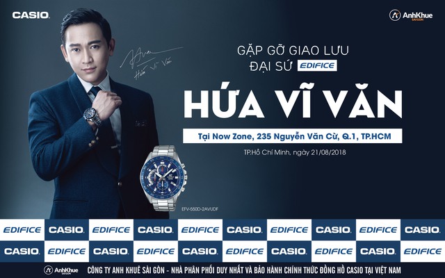 “Soái ca” Hứa Vĩ Văn sẽ xuất hiện giao lưu tại gian hàng Casio – Anh Khuê Sài Gòn, Nowzone, Quận 1 - Ảnh 2.