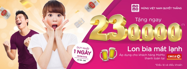 Cổ vũ Olympic Việt Nam: V&iacute; MoMo d&agrave;nh tặng 230.000 đồ uống bất kỳ tại Circle K - Ảnh 1.