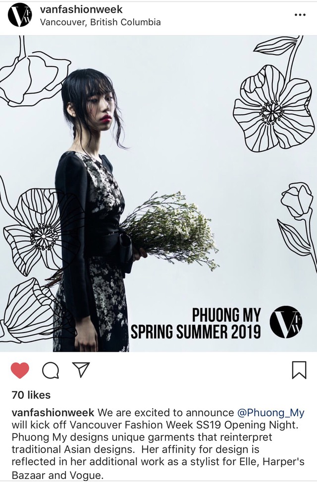 Phương My vinh dự là NTK Việt Nam đầu tiên mở màn Vancouver Fashion Week tại Canada - Ảnh 2.
