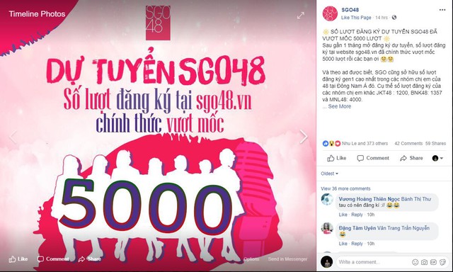 SGO48 lập kỉ lục hơn 5.000 đơn dự tuyển và giấc mơ thần tượng của hàng triệu cô gái - Ảnh 1.