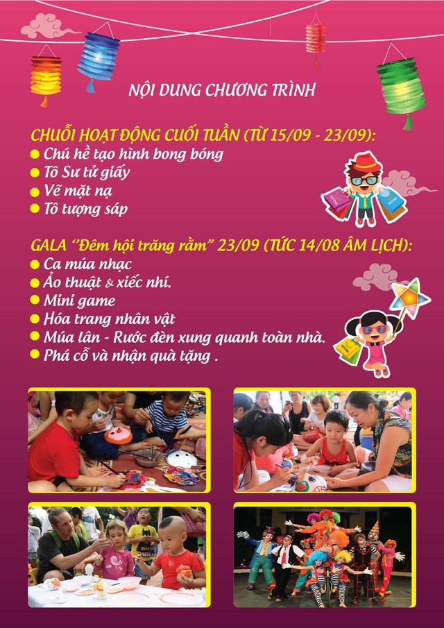Vui chơi thỏa th&iacute;ch cho c&aacute;c b&eacute; dịp Trung thu c&ugrave;ng TTTM Artemis - Ảnh 3.