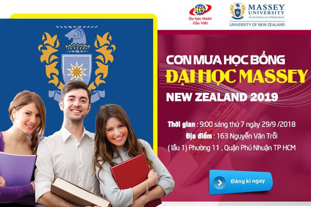 Cơn mưa học bổng từ Massey top 3 đại học New Zealand - Ảnh 1.