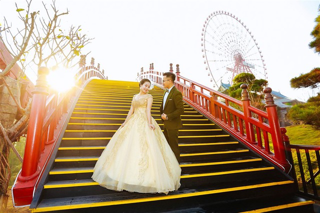 Ngất ngây những bức ảnh cưới trong bình minh và hoàng hôn tại Sun World Halong Complex - Ảnh 8.