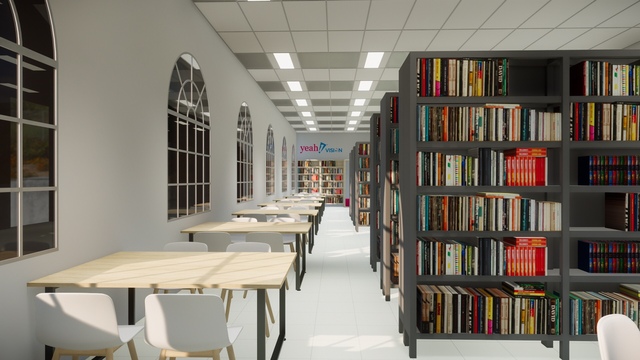 Thư viện trường theo concept mới khiến cộng đồng mạng phát hờn vì độ xinh xắn, sang chảnh - Ảnh 3.