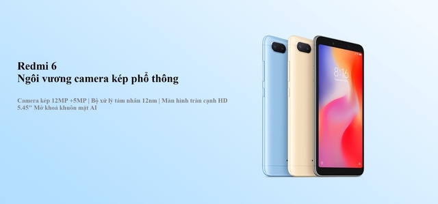 Redmi 6 trở lại v&agrave; lợi hại hơn xưa &ndash; Tại Shopee gi&aacute; chỉ c&ograve;n 3.190.000đ - Ảnh 1.