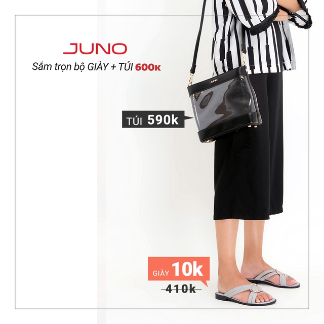 Ph&aacute;i đẹp chao đảo v&igrave; trọn bộ gi&agrave;y t&uacute;i chỉ 600k của Juno - Ảnh 4.