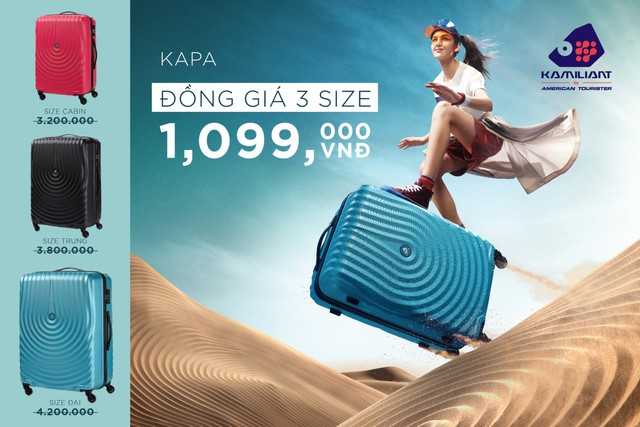 Mừng lễ 20/10 - Vali ch&iacute;nh h&atilde;ng đồng gi&aacute; 3 size 899.000đ - Ảnh 4.