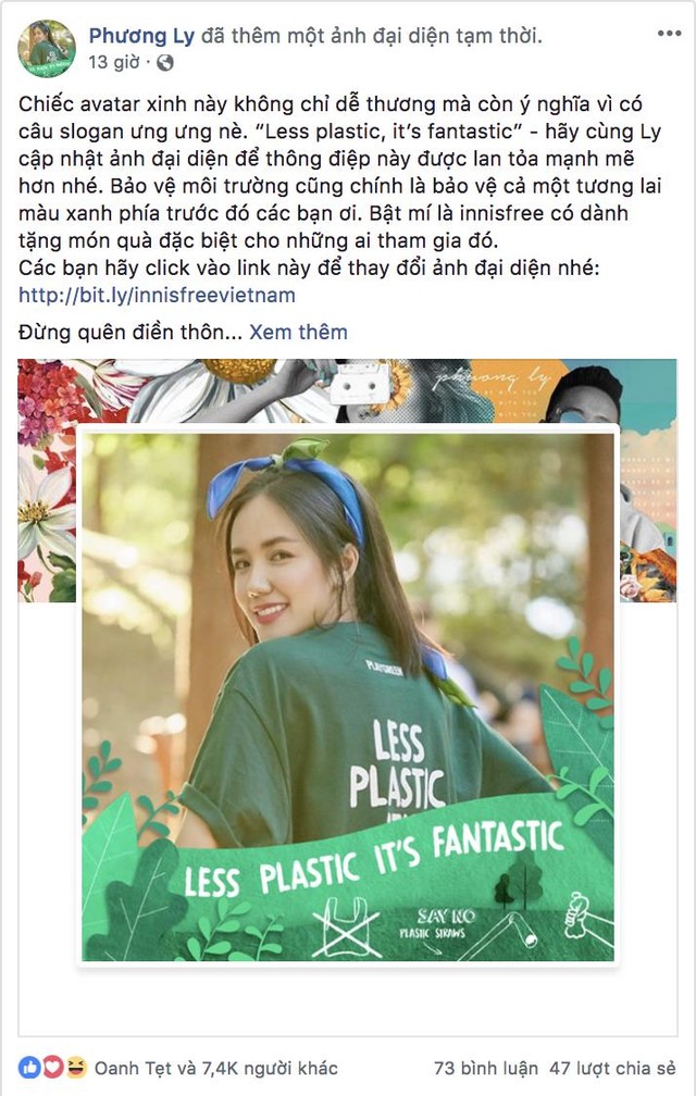 Facebook tràn ngập sắc xanh với thông điệp “Less Plastic It’s Fantastic” đầy ý nghĩa - Ảnh 2.