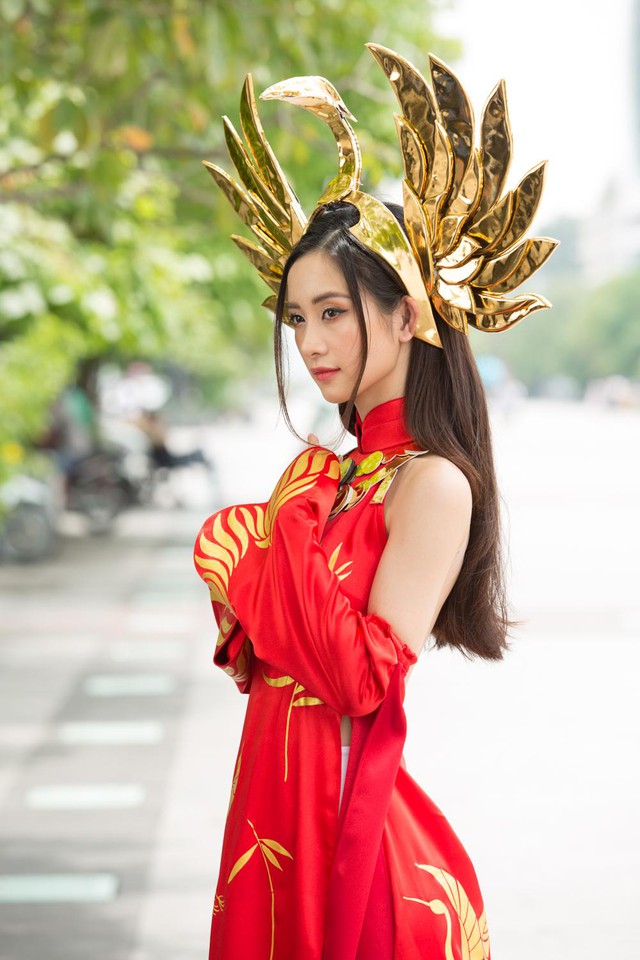 Jun Vũ đốn tim cộng đồng mạng trong bộ trang phục áo dài đầy duyên dáng - Ảnh 3.
