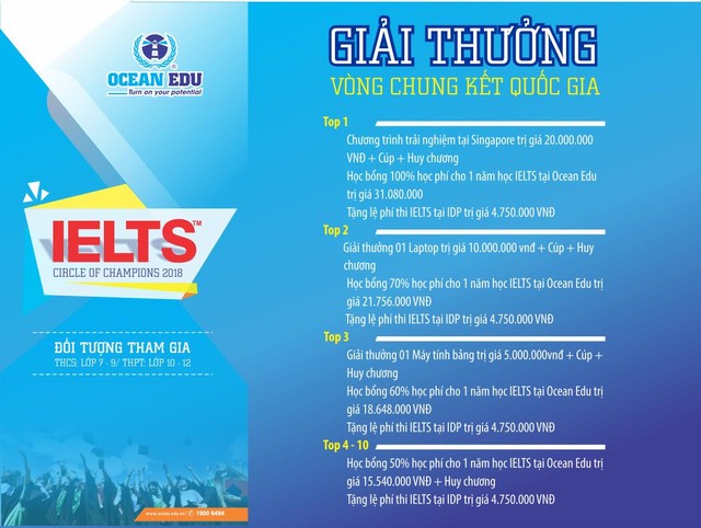 Phát động cuộc thi tìm kiếm tài năng tiếng Anh “IELTS circle of Champions 2018” cùng Ocean Edu - Ảnh 2.