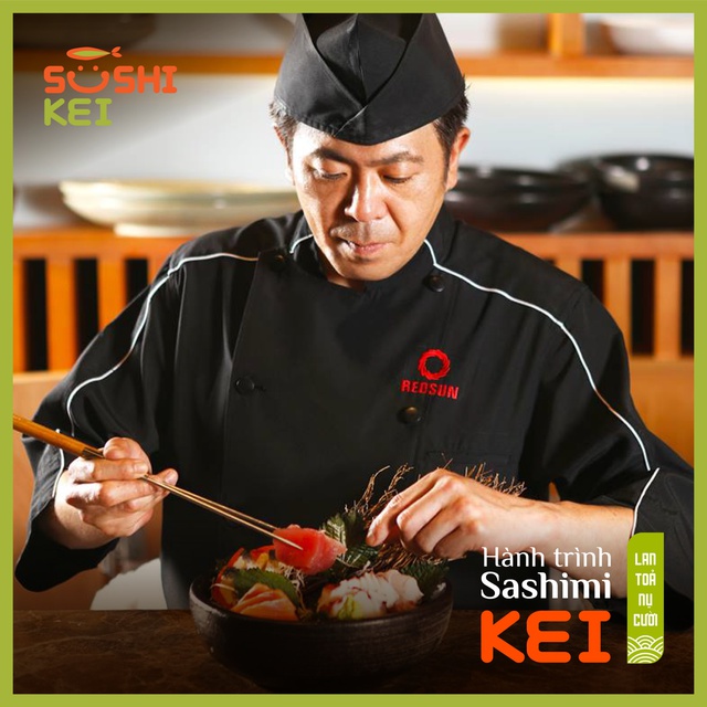Kinh ngạc với cá ngừ khổng lồ 80kg cùng màn trình diễn chế biến chuyên nghiệp ngay tại nhà hàng Nhật - Sushi Kei - Ảnh 4.