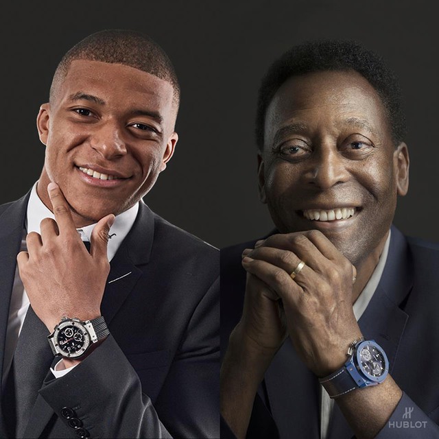 Kylian Mbappé tiếp bước huyền thoại bóng đá Pelé trở thành đại sứ thương hiệu của Hublot - Ảnh 2.