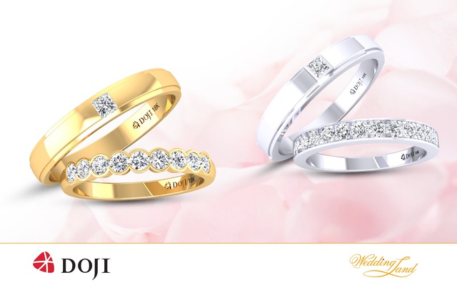 Nhẫn cưới DOJI, giảm gi&aacute; s&acirc;u, tr&uacute;ng thưởng lớn - Ảnh 1.