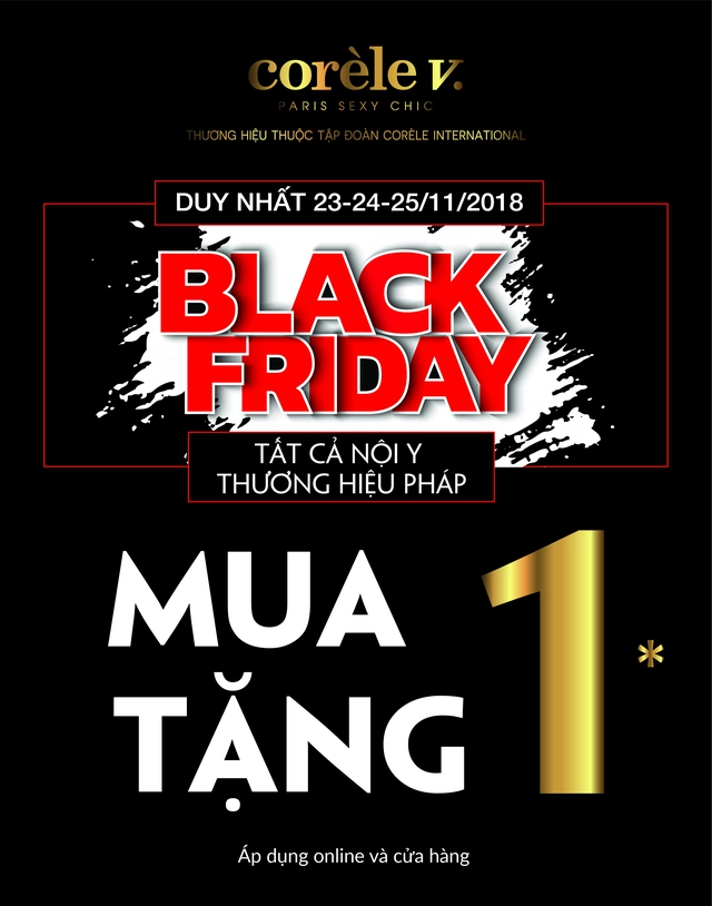 Black Friday - B&atilde;o sale lớn nhất năm từ thương hiệu nội y Ph&aacute;p Cor&egrave;le V. - Ảnh 1.